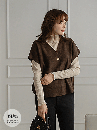 Yumer羊毛针织背心