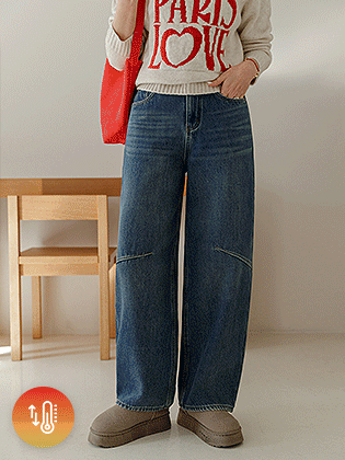 经典弧形剪裁凸起牛仔布 