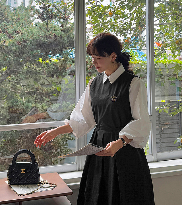 romi 泡泡袖衬衫