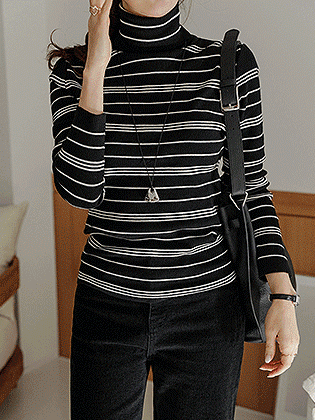 Trevi 条纹极地针织