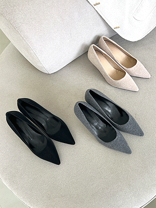  温蒂羊毛细高跟鞋 