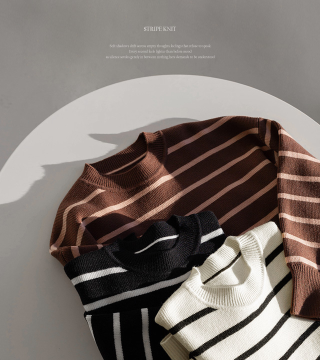 圣条纹针织