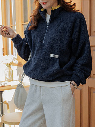 North Fleece 半拉链男式