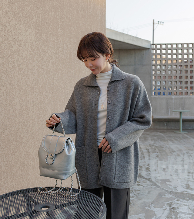 Romy宽松针织外套