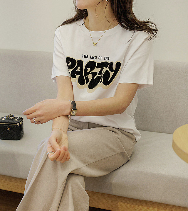派对宽松短袖T恤