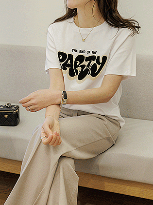 派对宽松短袖T恤 