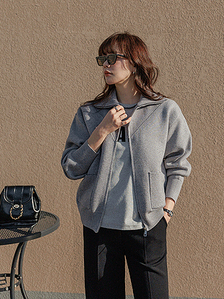 Lete 拉链针织开衫 