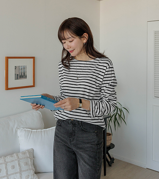 圣徒条纹长袖T恤