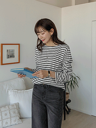 圣徒条纹长袖T恤