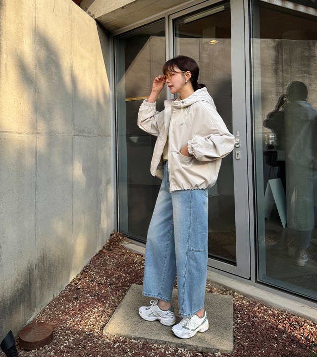 Paul Curve Cut Exhaust Fit 牛仔裤