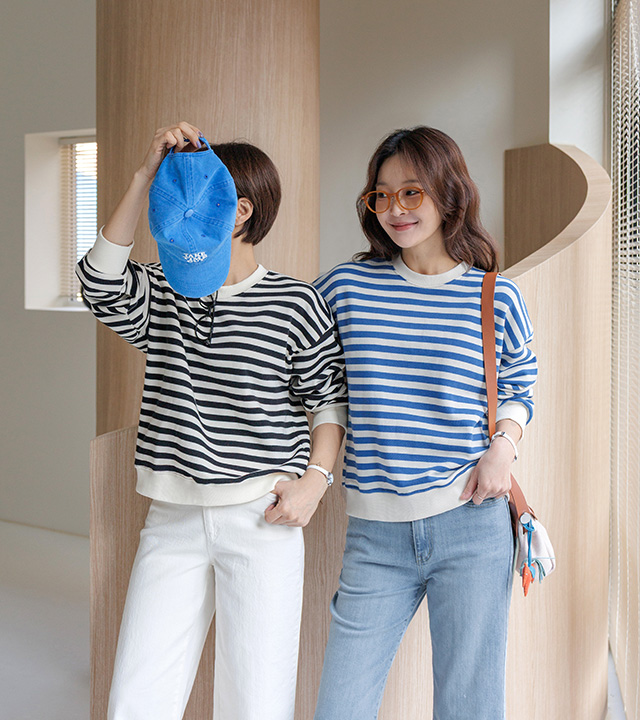 [MADE] Manon Stripe Team Man-to-Man