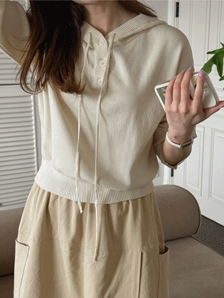 安居连帽针织衫