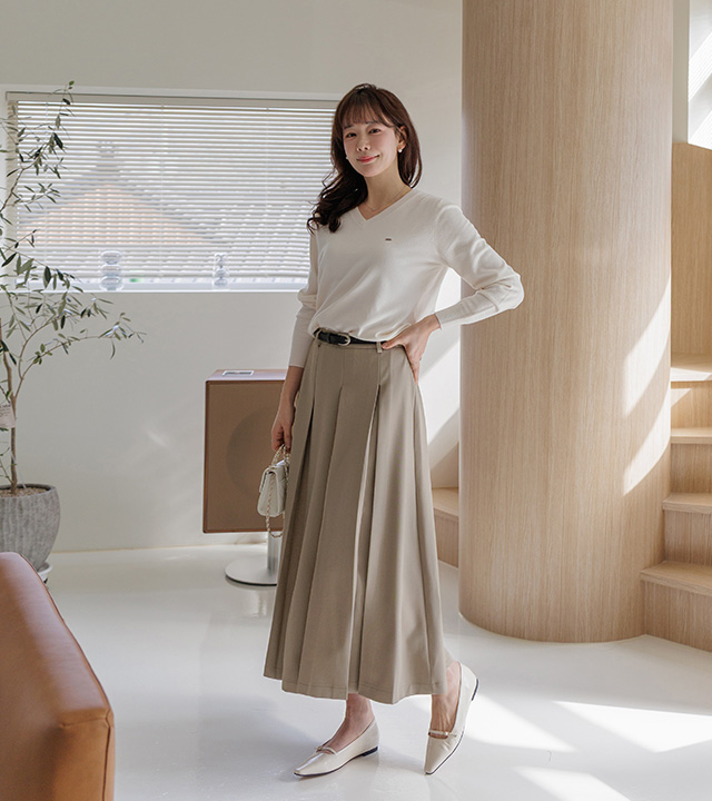 新款褶裥裙（腰带套装）