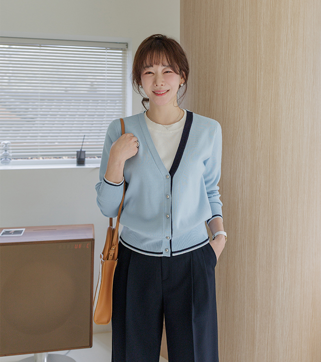 雷诺阿层叠针织衫