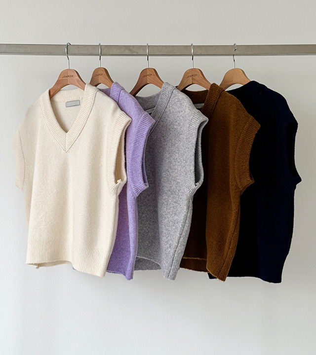 纯美利奴羊毛针织背心