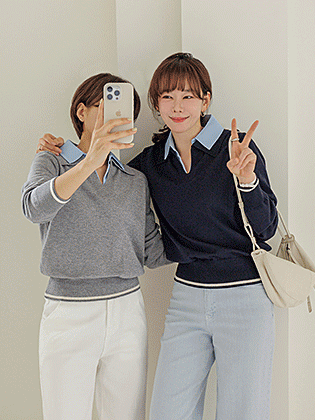 Ciel 衬衫叠层针织