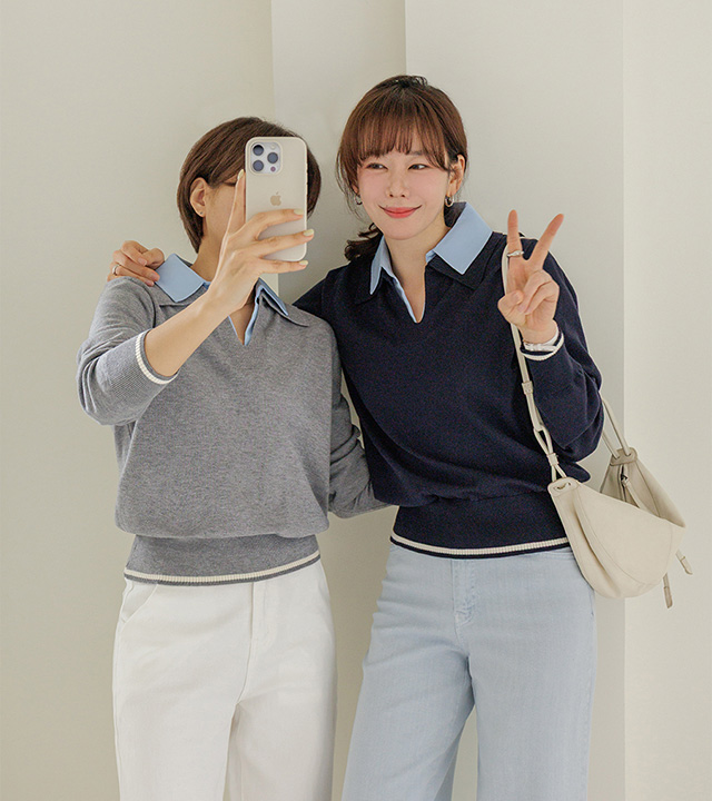 Ciel 衬衫叠层针织