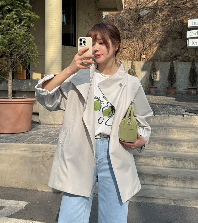 卡米尔半截风衣