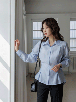 种子绳褶裥衬衫