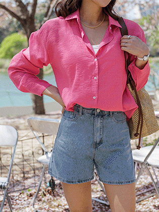 Leel 薄纱褶皱衬衫