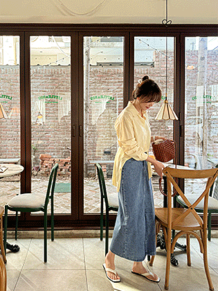 克莱尔条纹衬衫（披肩套装）