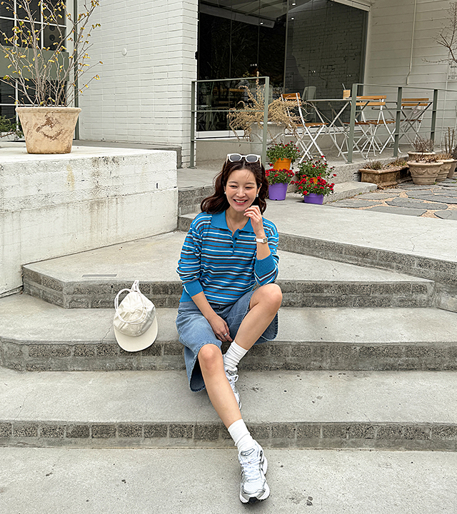 莱文镂空百慕大牛仔裤