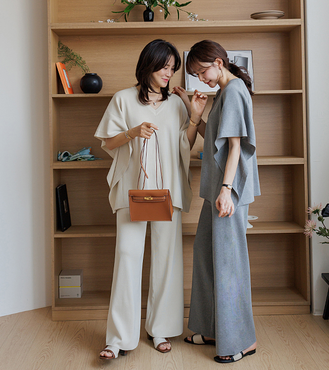 博古姆披肩针织套装