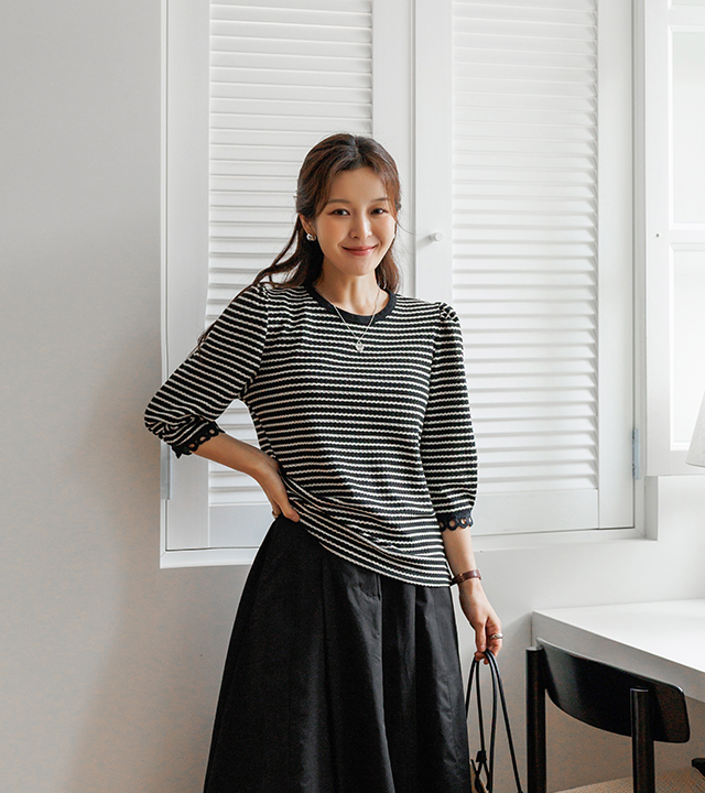 Stella 泡泡袖针织衫