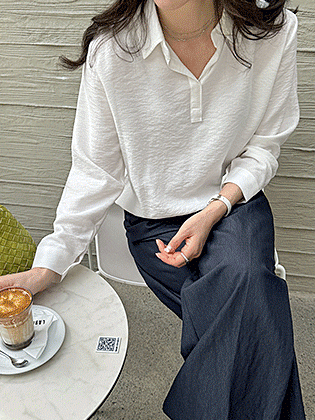 Roel Crinkle 半开襟衬衫