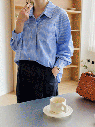 摩纳哥条纹衬衫