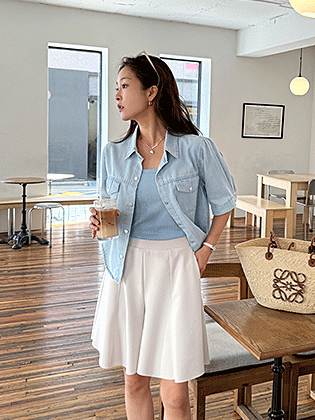 Soléa牛仔衬衫外套