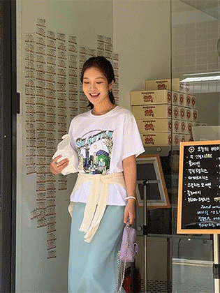 西雅图印花短袖T恤