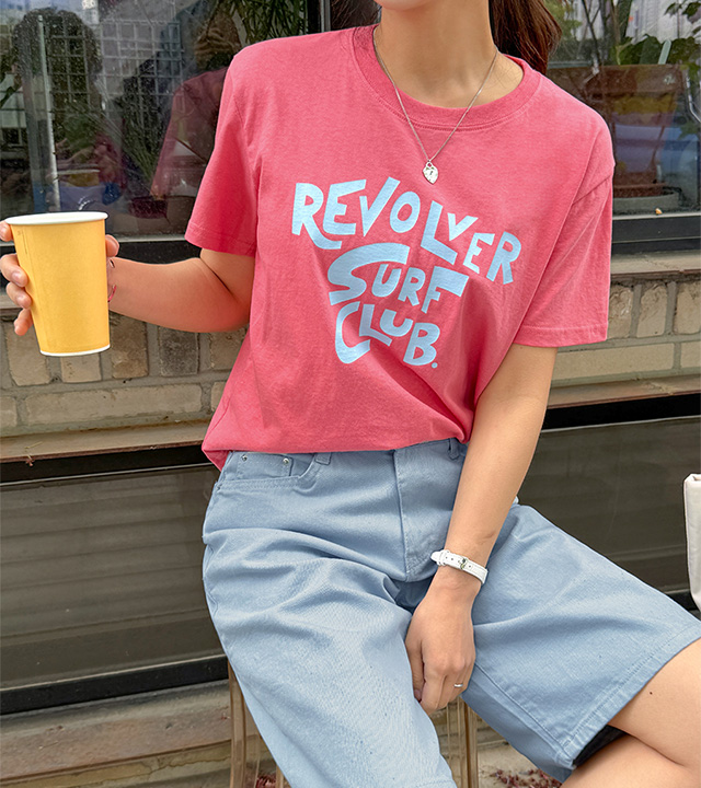 冲浪印花短袖T恤