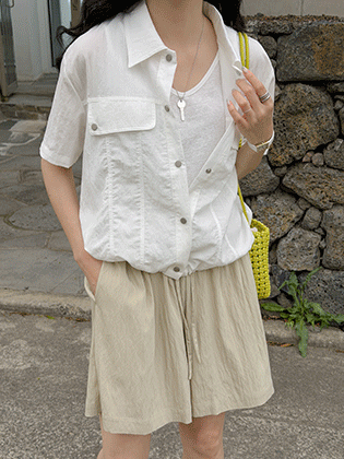 酷炫日常系带衬衫夹克