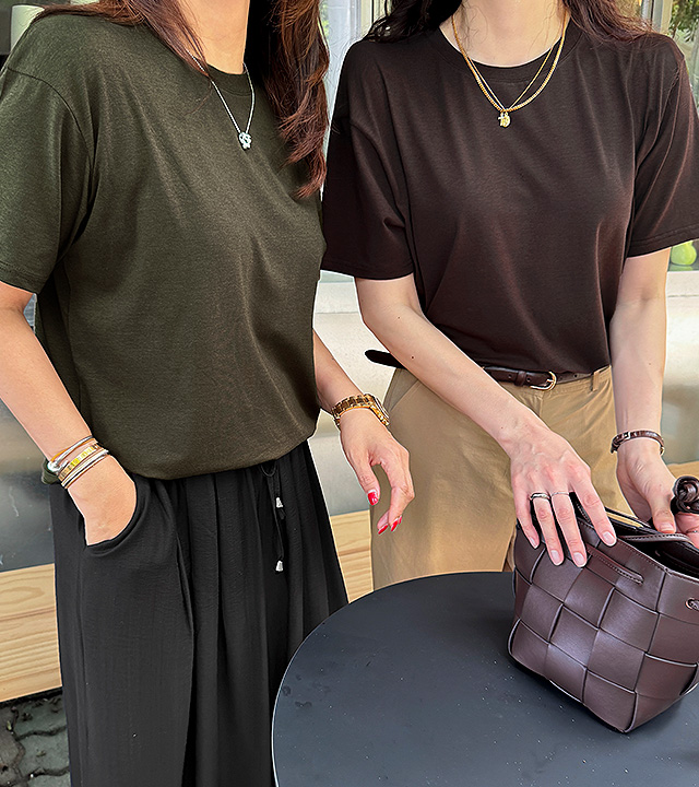 基础款莫代尔短袖T恤