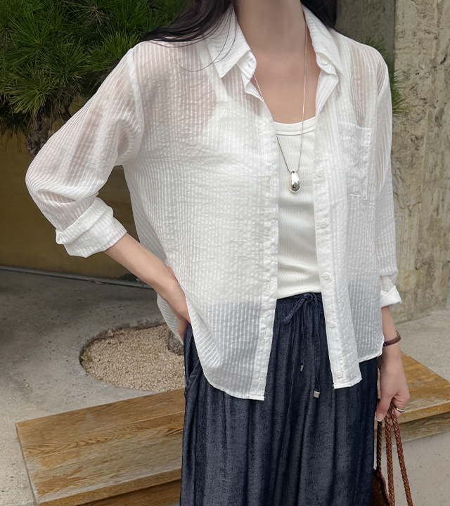Brin Tencel 条纹衬衫