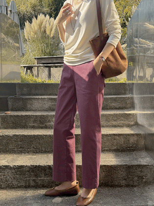 秋季开衩裤