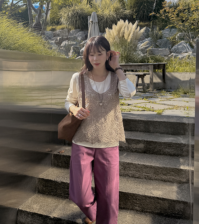 钩针编织背心